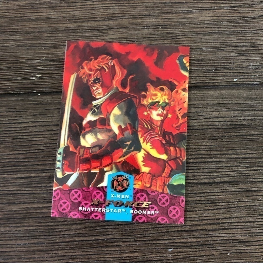 X-men ’94 Fleer Ultra trading card: X-Force: Shatterstar & Boomer #116